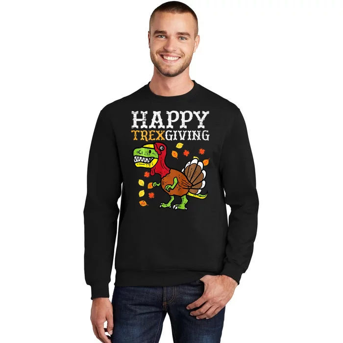 Dinosaur Thanksgiving Feast Celebration Tall Sweatshirt