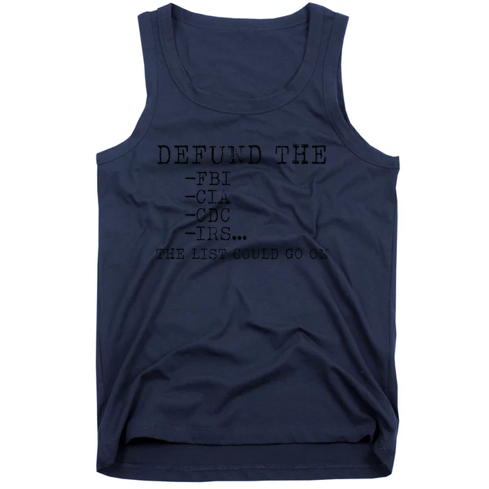 DEFUND THE FBI Tank Top