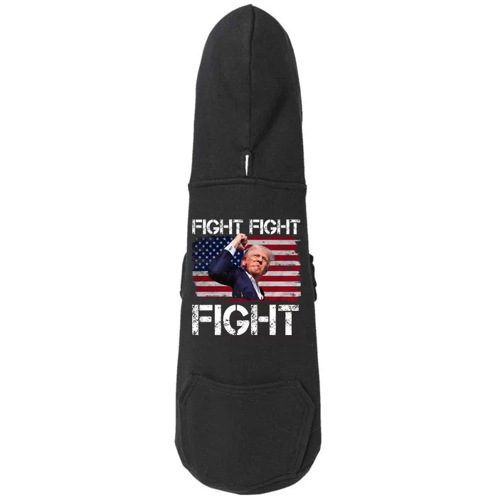 Donald Trump Fight Fight Fight Doggie 3-End Fleece Hoodie