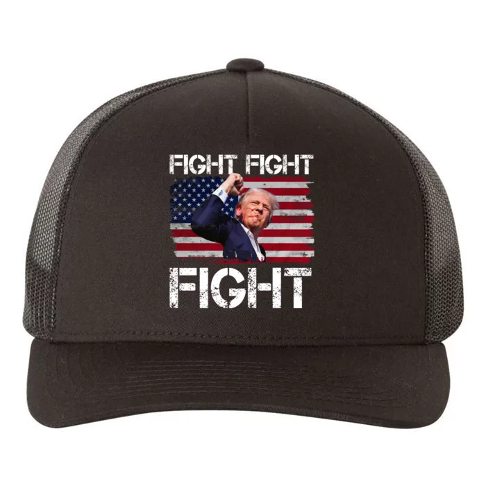 Donald Trump Fight Fight Fight Yupoong Adult 5-Panel Trucker Hat