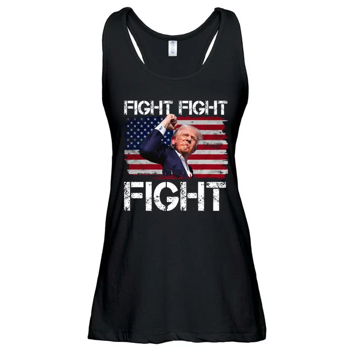 Donald Trump Fight Fight Fight Ladies Essential Flowy Tank