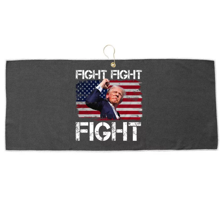 Donald Trump Fight Fight Fight Large Microfiber Waffle Golf Towel