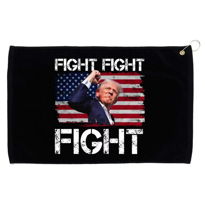 Donald Trump Fight Fight Fight Grommeted Golf Towel