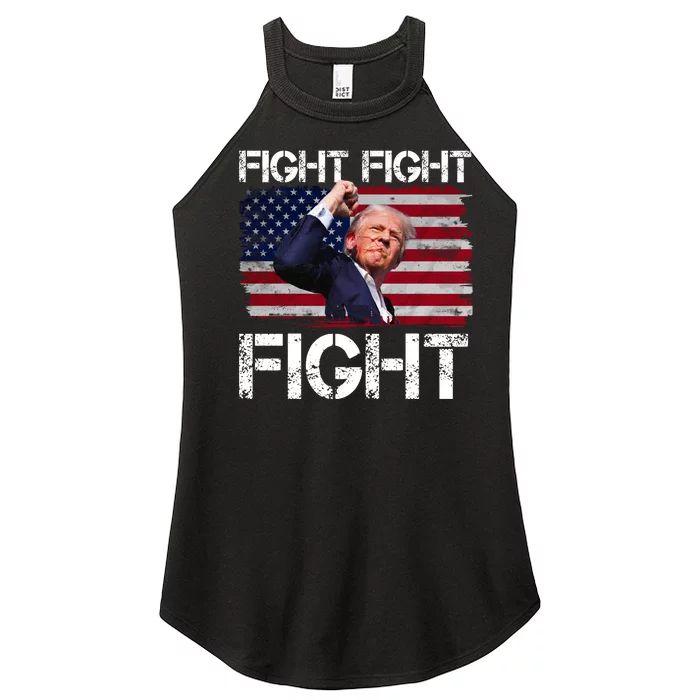 Donald Trump Fight Fight Fight Women’s Perfect Tri Rocker Tank