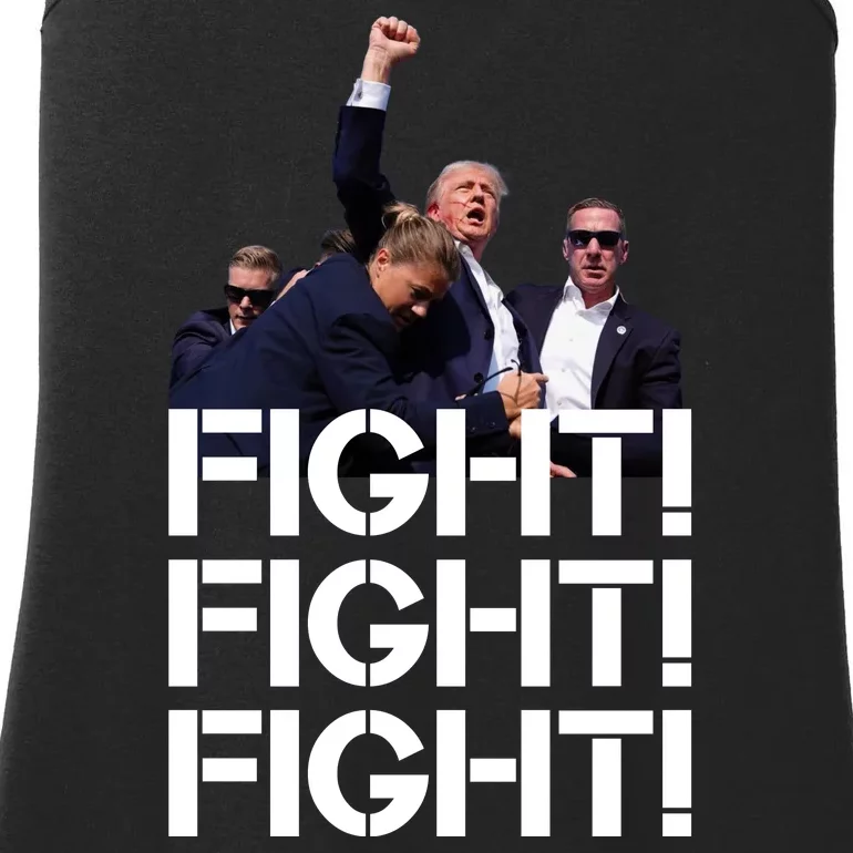 Donald Trump Fight Fight Fight Save America Ladies Essential Tank