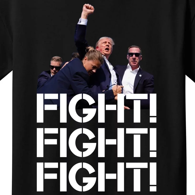 Donald Trump Fight Fight Fight Save America Kids T-Shirt