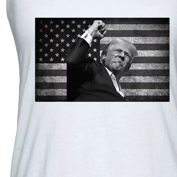 Donald Trump Fight For Freedom Ladies Essential Flowy Tank