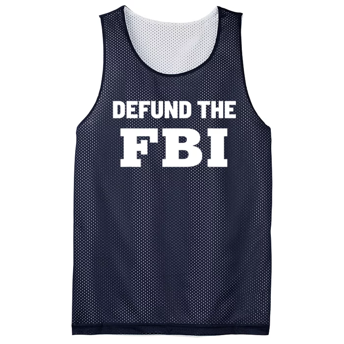 Defund The FBI Federal Bureau, Anti FBI Corruption Mesh Reversible Basketball Jersey Tank