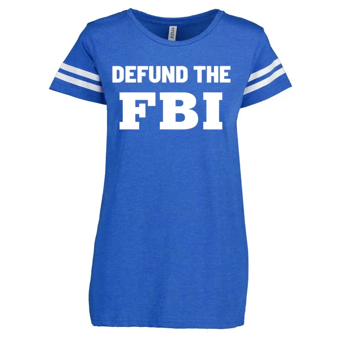 Defund The FBI Federal Bureau, Anti FBI Corruption Enza Ladies Jersey Football T-Shirt