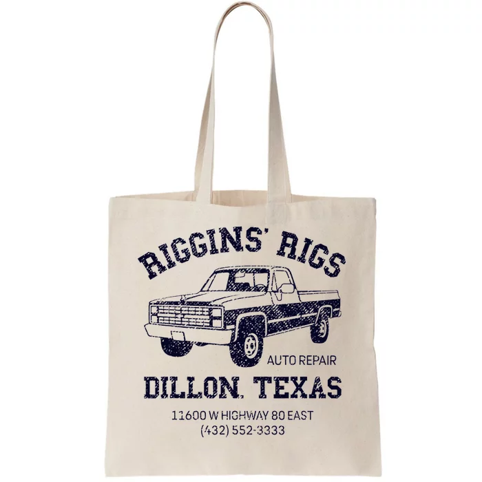 Dillon Texas Friday Night Football Player Fan Riggins Rigs Tote Bag