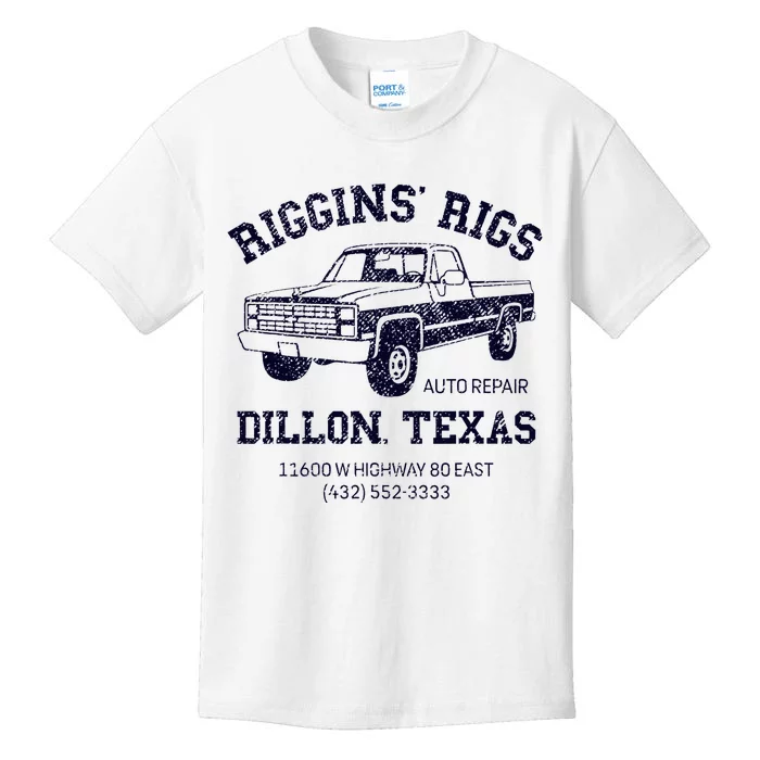 Dillon Texas Friday Night Football Player Fan Riggins Rigs Kids T-Shirt