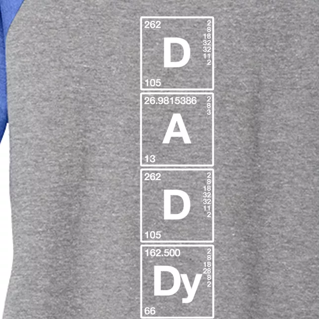 Daddy Tee Gift Funny Sarcastic Family Science Dad Gift Women's Tri-Blend 3/4-Sleeve Raglan Shirt