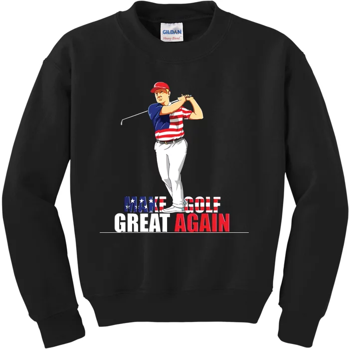 Donald Trump Golf Kids Sweatshirt