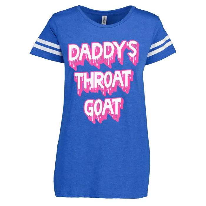 DaddyS Throat Goat Adult Humor Sarcastic Outfit Enza Ladies Jersey Football T-Shirt