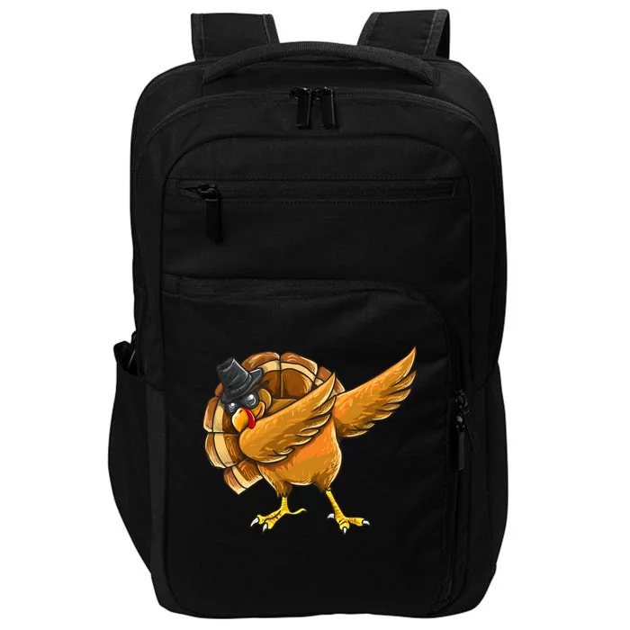 Dabbing Turkey Great Gift Thanksgiving Boys Turkey Day Gift Impact Tech Backpack