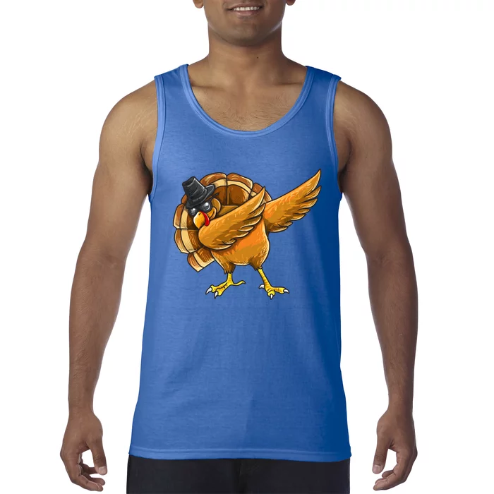 Dabbing Turkey Great Gift Thanksgiving Boys Turkey Day Gift Tank Top