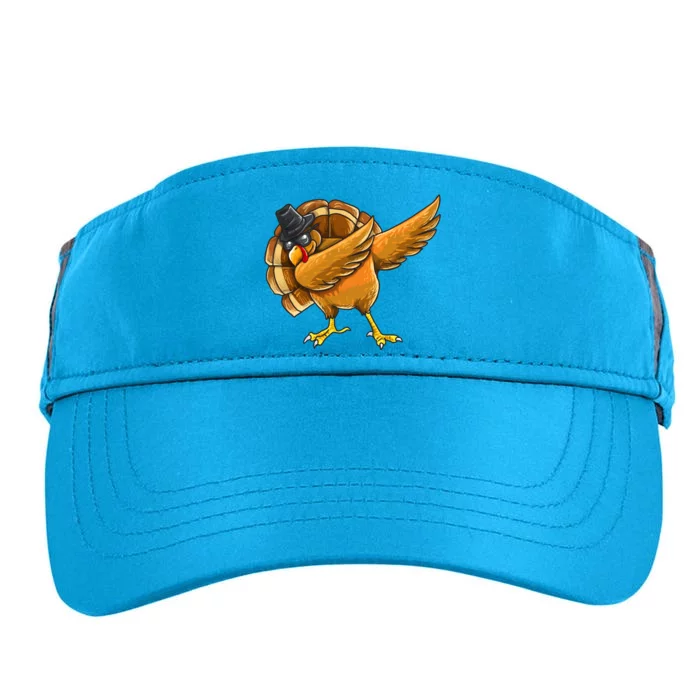 Dabbing Turkey Great Gift Thanksgiving Boys Turkey Day Gift Adult Drive Performance Visor