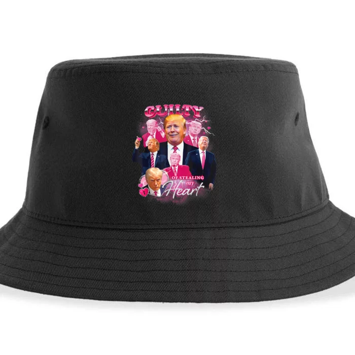 Donald Trump: Guilty Of Stealing My Heart | Vintage Bootleg Mugshot Retro Sustainable Bucket Hat