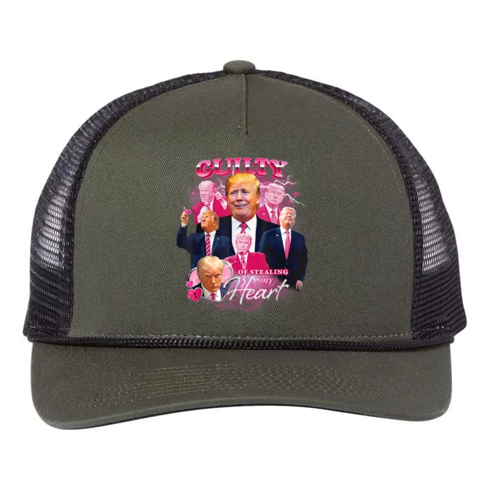 Donald Trump: Guilty Of Stealing My Heart | Vintage Bootleg Mugshot Retro Retro Rope Trucker Hat Cap