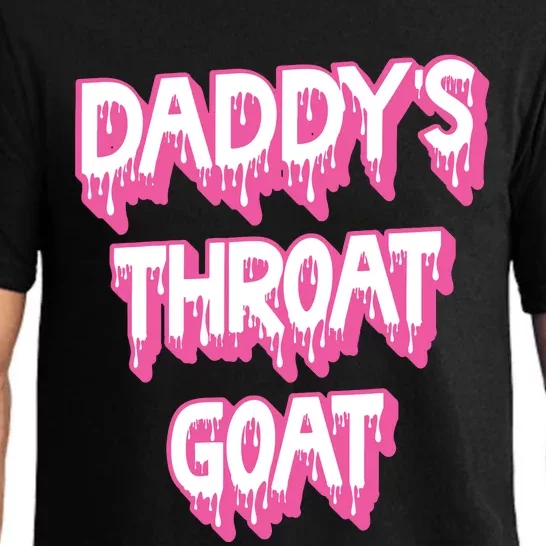 Daddys Throat Goat Adult Humor Sarcastic Outfit Pajama Set