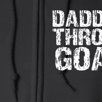 DaddyS Throat Goat Funny Sexy Adult Distressed Profanity Full Zip Hoodie