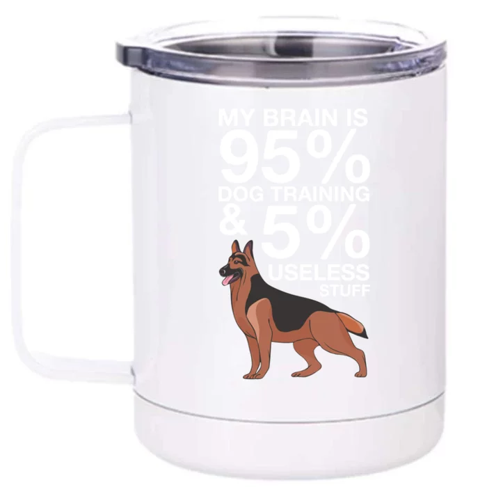 Dog Trainer Gift Front & Back 12oz Stainless Steel Tumbler Cup