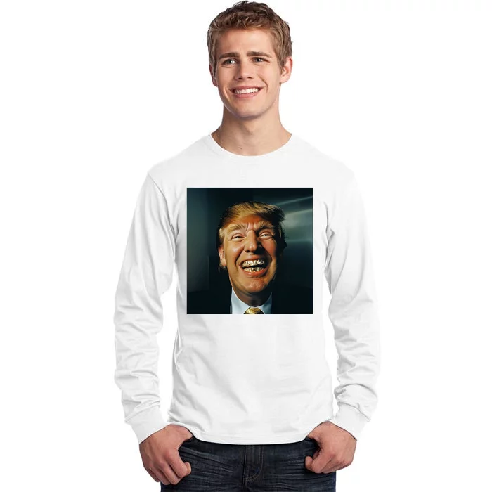 Donald Trump Grillz Teeth Tall Long Sleeve T-Shirt