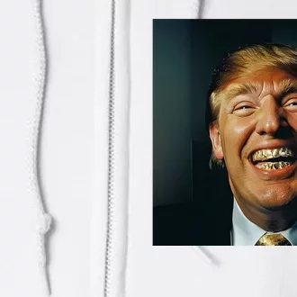 Donald Trump Grillz Teeth Full Zip Hoodie