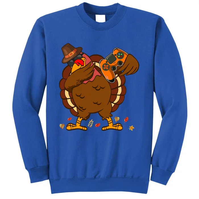 Dabbing Turkey Gaming Thanksgiving Turkey Playing Video Game Cool Gift Sweatshirt