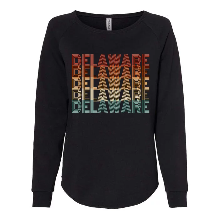 Delaware Travels Gift Womens California Wash Sweatshirt