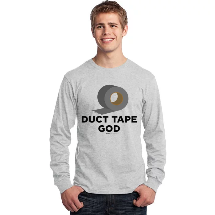 Duct Tape God Handy And Carpenter Gift Tall Long Sleeve T-Shirt