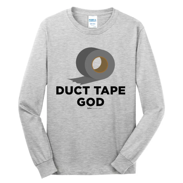 Duct Tape God Handy And Carpenter Gift Tall Long Sleeve T-Shirt