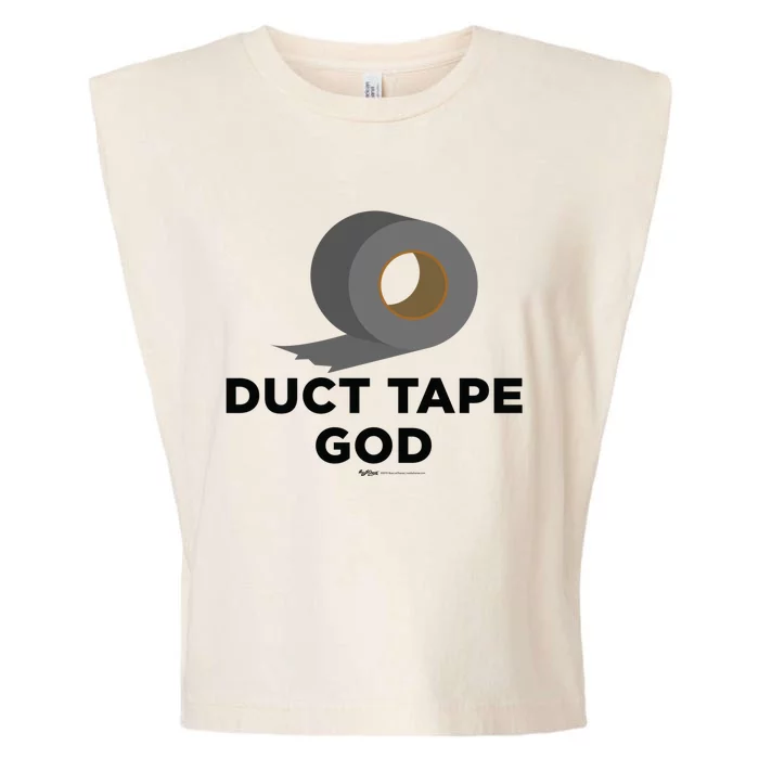 Duct Tape God Handy And Carpenter Gift Garment-Dyed Women's Muscle Tee