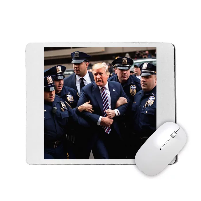 Donald Trump Getting Arrested Meme Mousepad