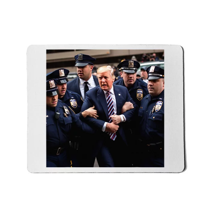 Donald Trump Getting Arrested Meme Mousepad