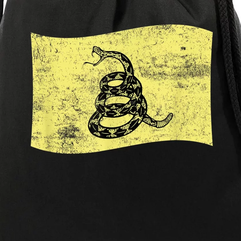 Dont Tread Gadsden Flag Snake – American Patriotic Drawstring Bag