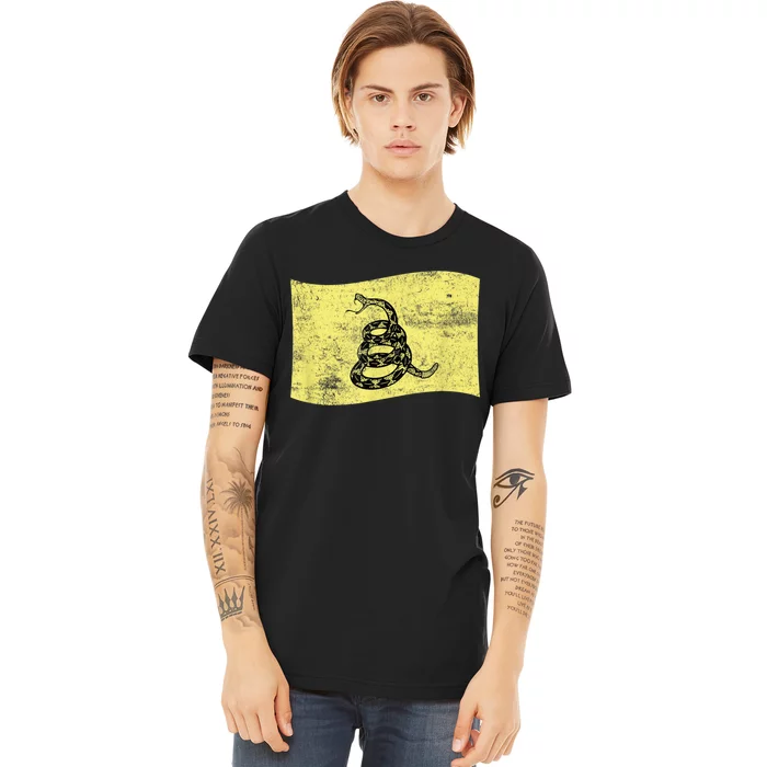 Dont Tread Gadsden Flag Snake – American Patriotic Premium T-Shirt