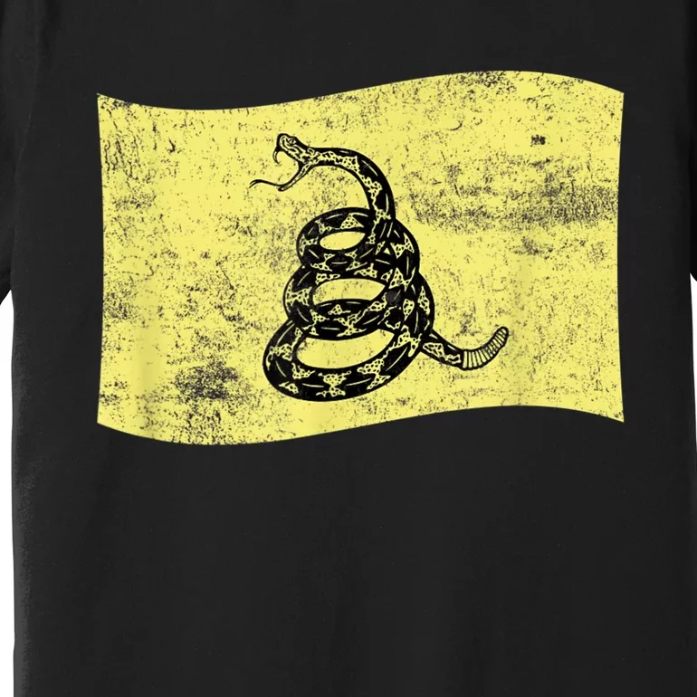 Dont Tread Gadsden Flag Snake – American Patriotic Premium T-Shirt