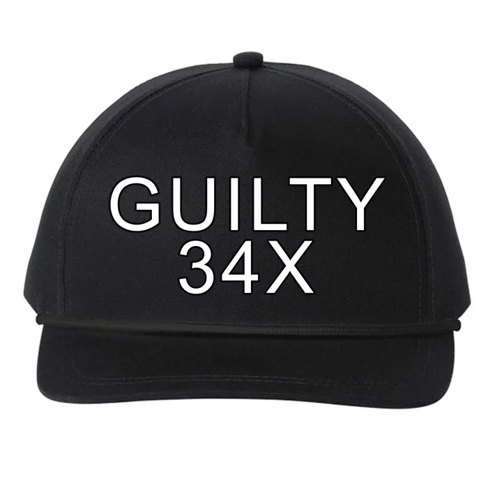 Donald Trump Guilty On 34 Counts Snapback Five-Panel Rope Hat