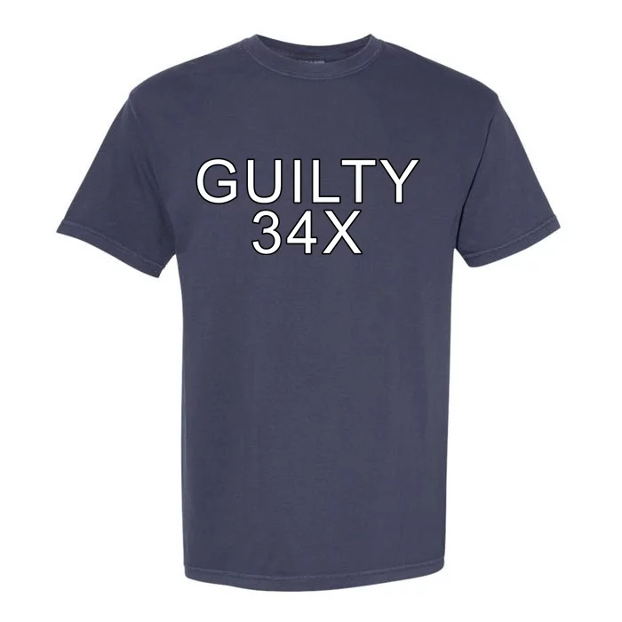 Donald Trump Guilty On 34 Counts Garment-Dyed Heavyweight T-Shirt