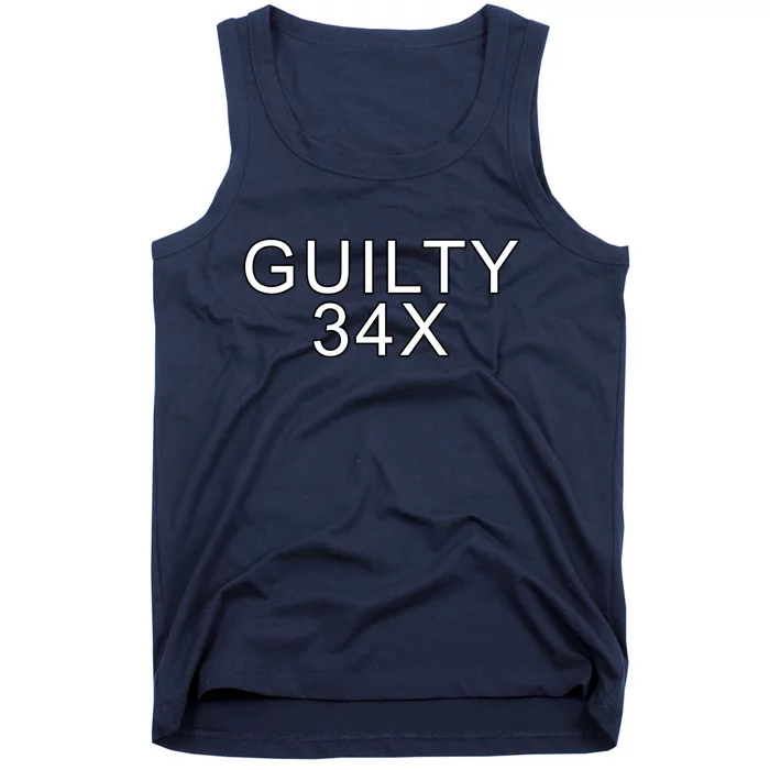 Donald Trump Guilty On 34 Counts Tank Top