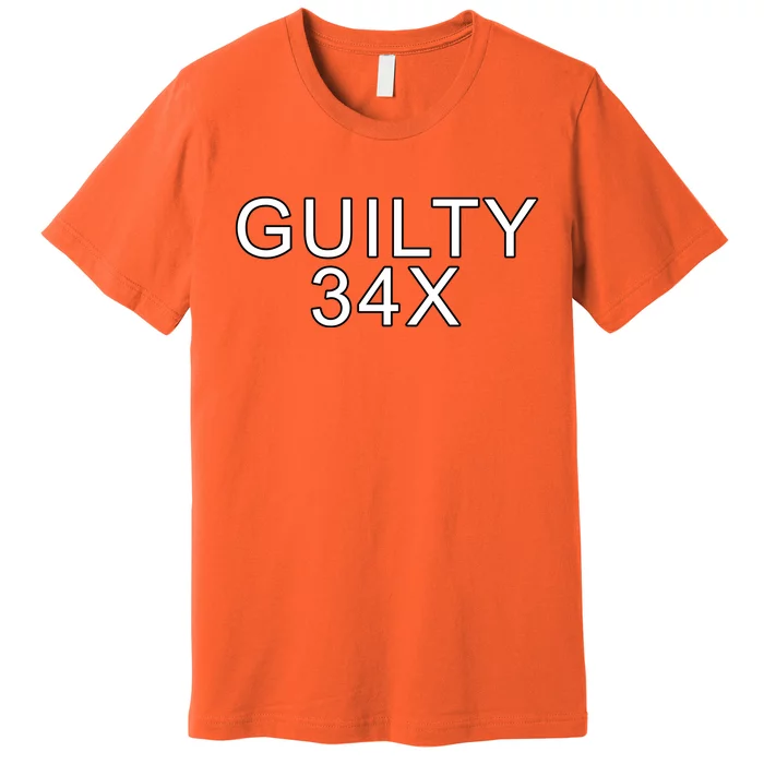 Donald Trump Guilty On 34 Counts Premium T-Shirt