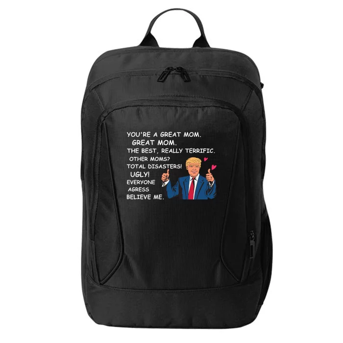 Donald Trump Great Mom Mothers Day City Backpack