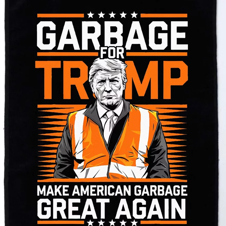 Donald Trump Garbage Orange Reflective Safety Vest Platinum Collection Golf Towel