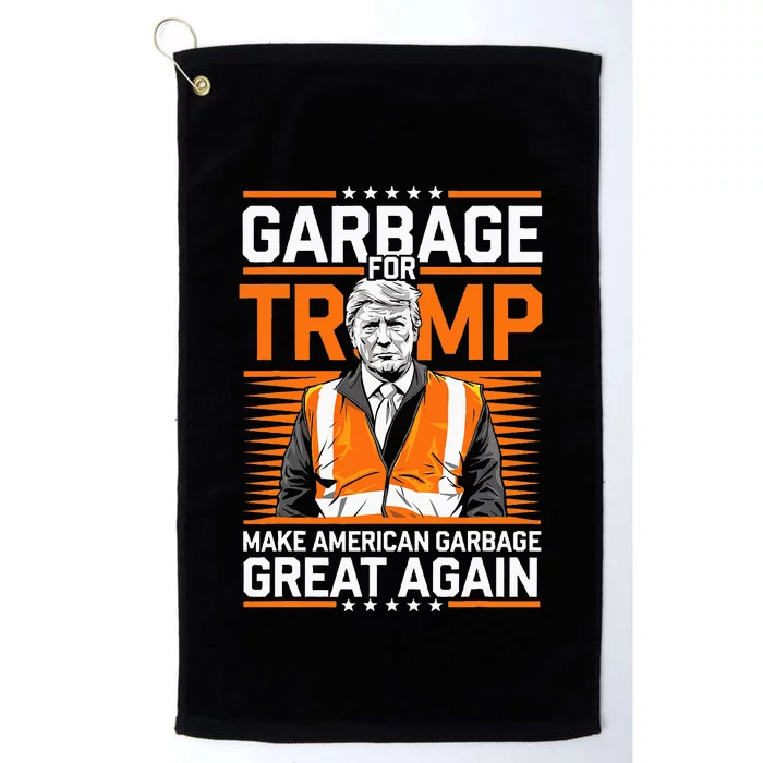 Donald Trump Garbage Orange Reflective Safety Vest Platinum Collection Golf Towel