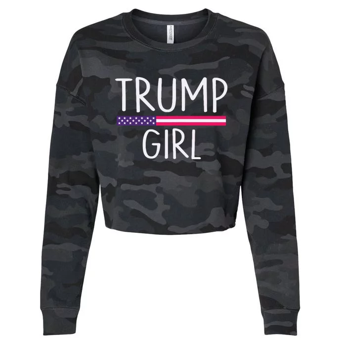 Donald Trump Girl 2020 Cropped Pullover Crew