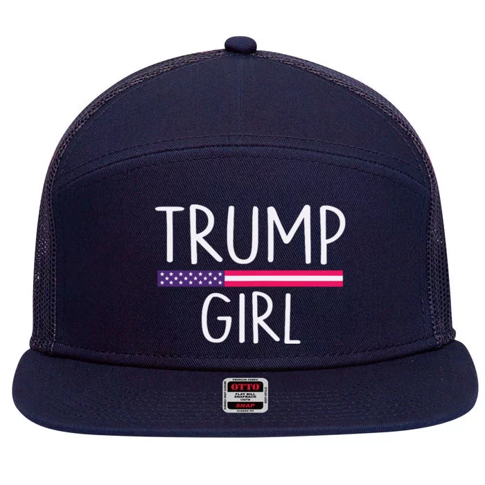 Donald Trump Girl 2020 7 Panel Mesh Trucker Snapback Hat