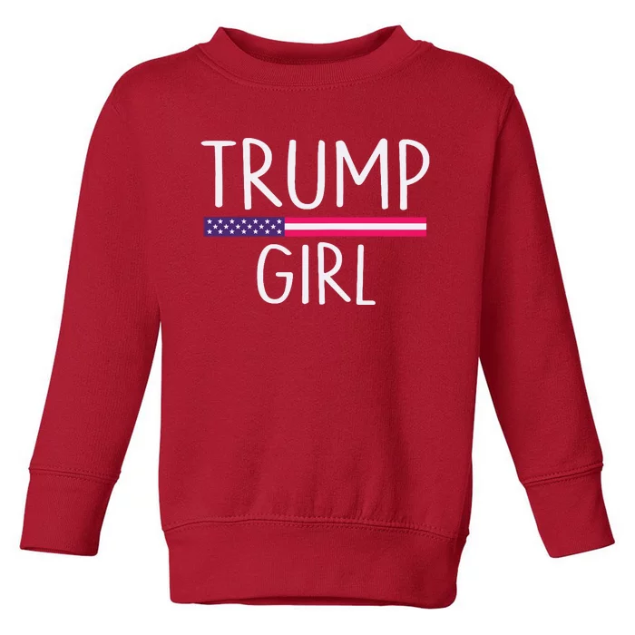 Donald Trump Girl 2020 Toddler Sweatshirt