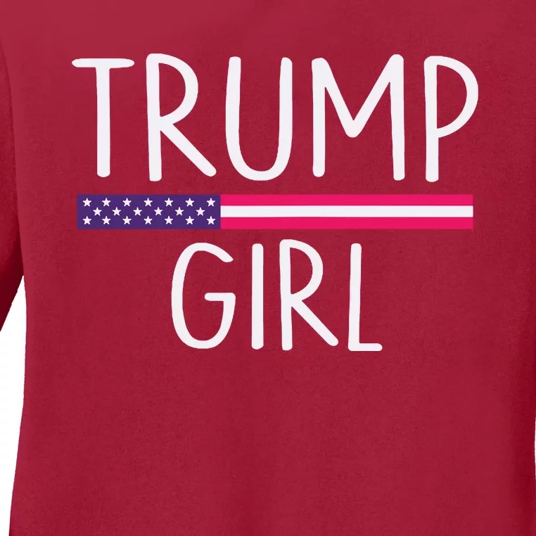 Donald Trump Girl 2020 Ladies Long Sleeve Shirt