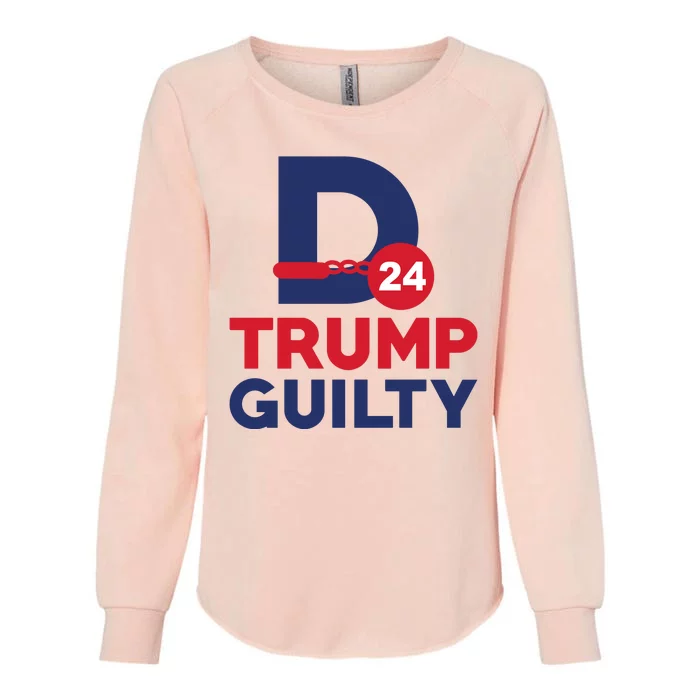 Donald Trump Guilty 24 Political Womens California Wash Sweatshirt